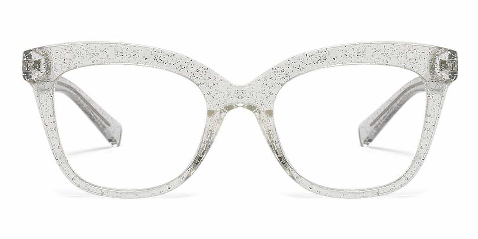 Shiny Clear Alwin - Square Glasses