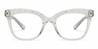 Shiny Clear Alwin - Square Glasses