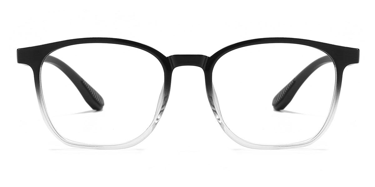 Gradient Black Peyton - Rectangle Glasses