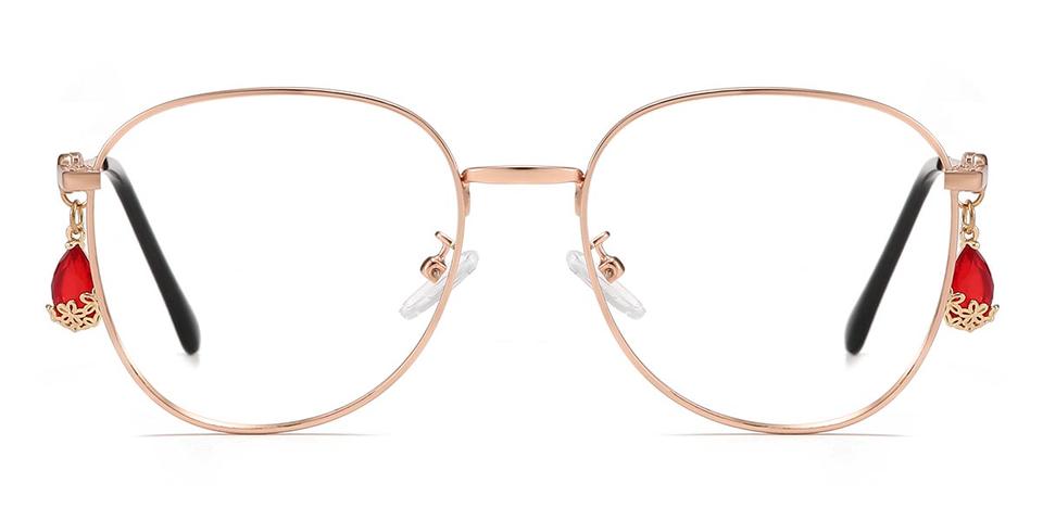 Rose Gold Myla - Oval Glasses