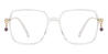 Clear Ada - Square Glasses