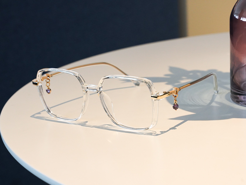 Ada - Square Clear Glasses For Women
