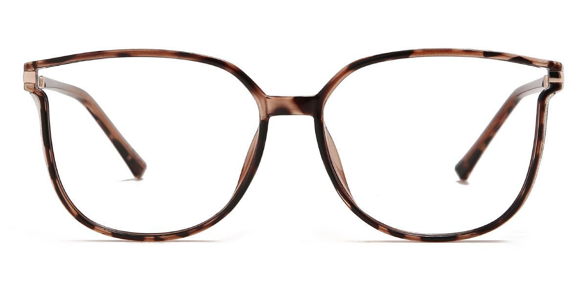 Brown Tortoiseshell Harmony - Rectangle Glasses