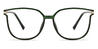 Pine Green Harmony - Rectangle Glasses