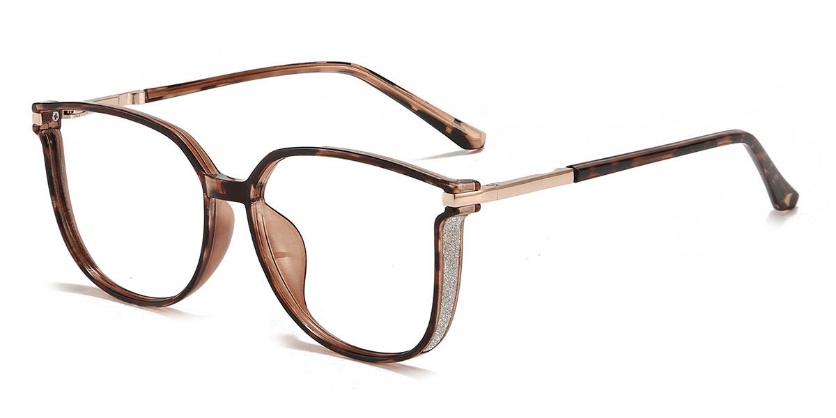 Brown Tortoiseshell Harmony - Rectangle Glasses