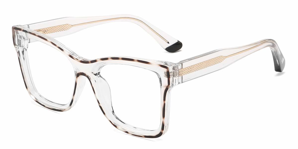 Grey Stripe Danielle - Square Glasses