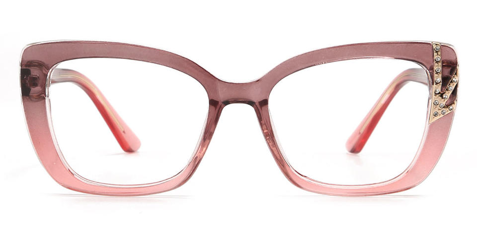 Purple Pink Juliette - Rectangle Glasses