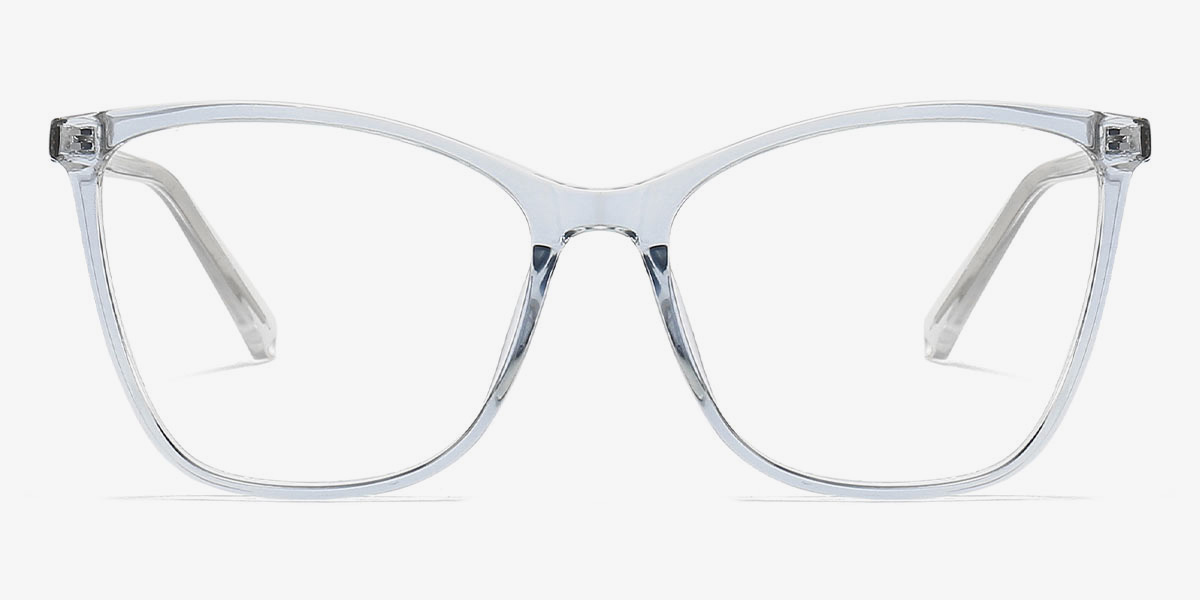 Light Blue Ligeia - Rectangle Glasses