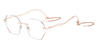 Rose Gold Natasha - Oval Glasses
