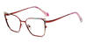 Red Green Flower Marina - Cat Eye Glasses