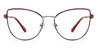 Burgundy Brooke - Cat Eye Glasses