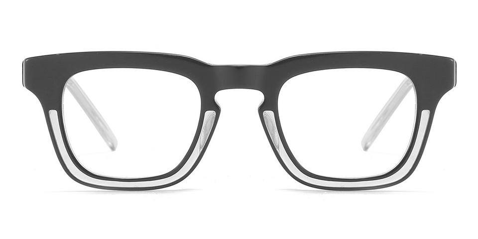 Grey Clear Nyle - Square Glasses