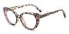 Dark Brown Spots Nino - Cat Eye Glasses