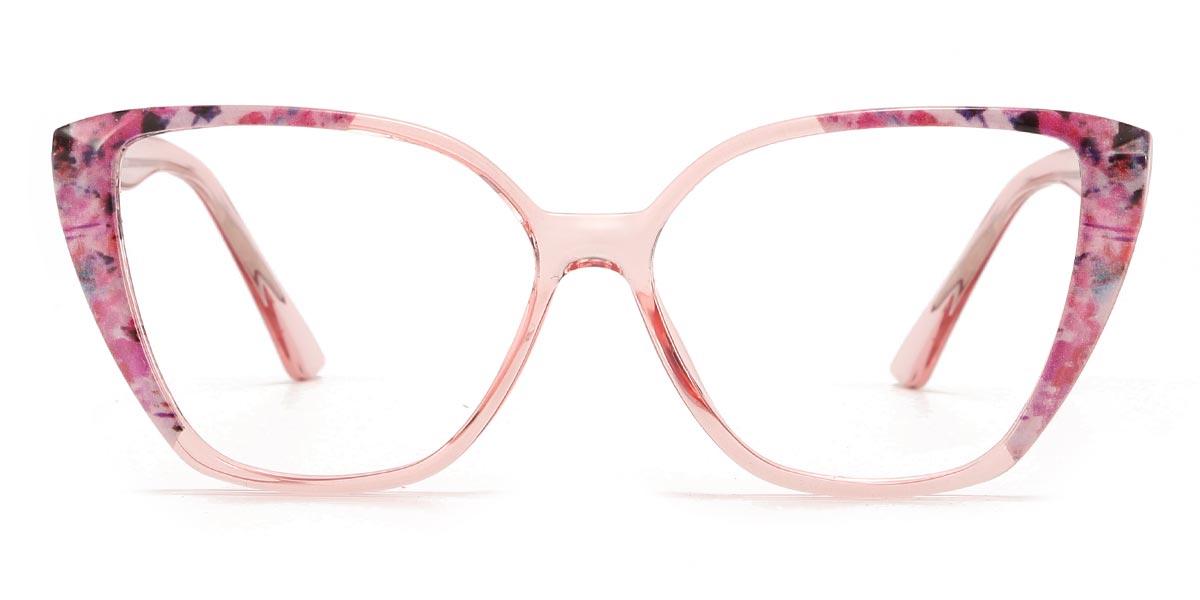 Pink Floral Xavier - Cat Eye Glasses