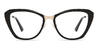 Black Kaylie - Cat Eye Glasses