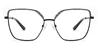 Black Grey Madeline - Square Glasses