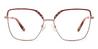 Cameo Brown Red Madeline - Square Glasses