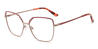 Cameo Brown Red Madeline - Square Glasses