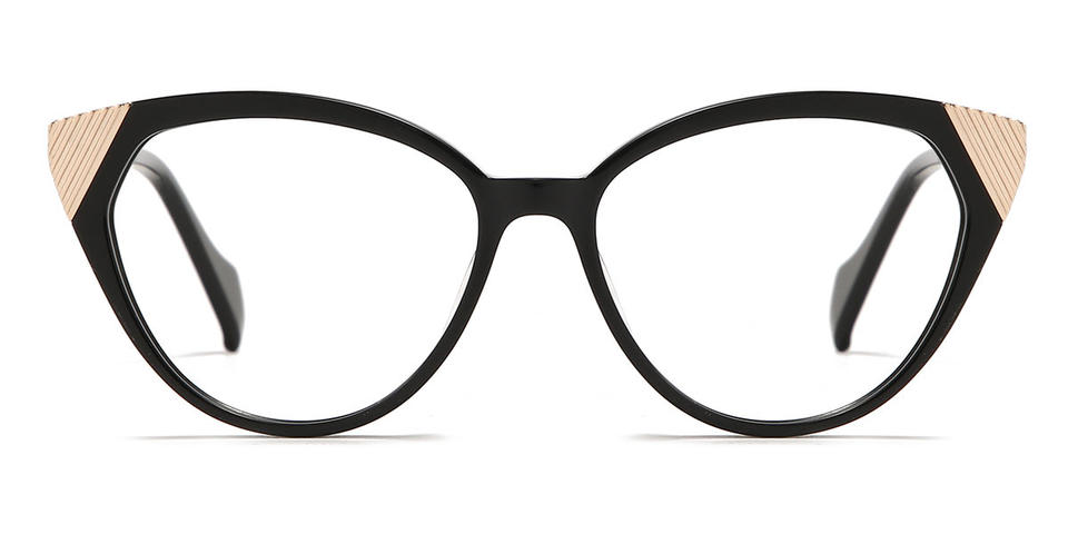 Black Adalyn - Cat Eye Glasses