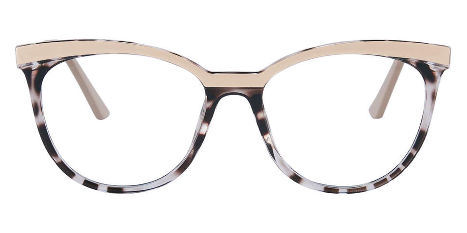 Tortoiseshell Beige Nira - Oval Glasses