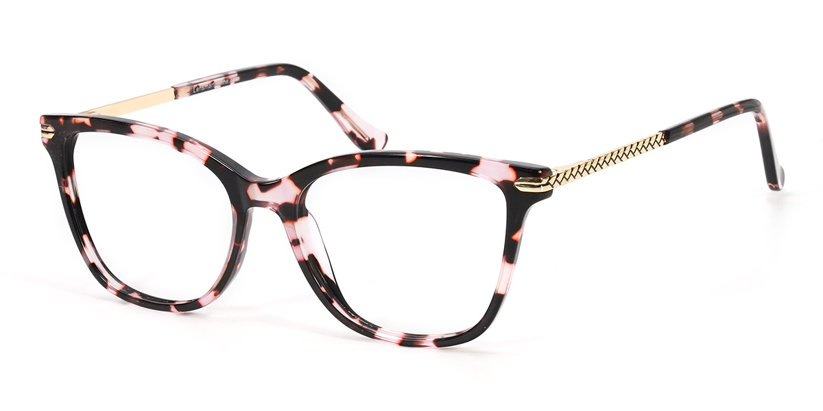 Pink Tortoiseshell Anaya - Square Glasses