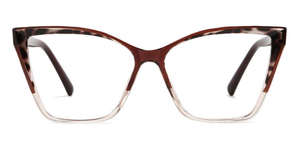 Brown Brown Spots Gabrielle - Cat Eye Glasses