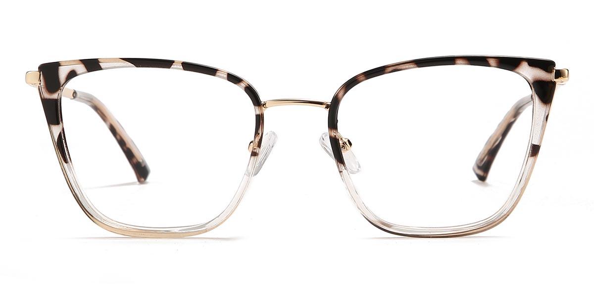 Dark Brown Spots Ariella - Cat Eye Glasses