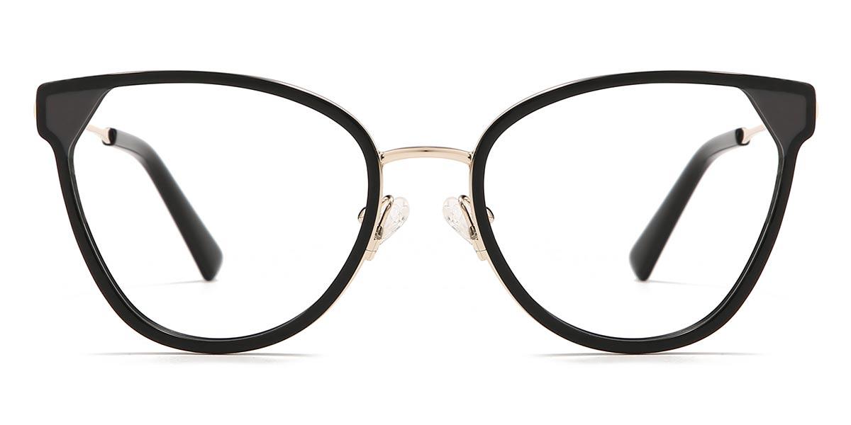 Black Aubree - Oval Glasses