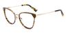 Brown Stripe Aubree - Oval Glasses