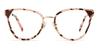 Tawny Tortoiseshell Aubree - Oval Glasses