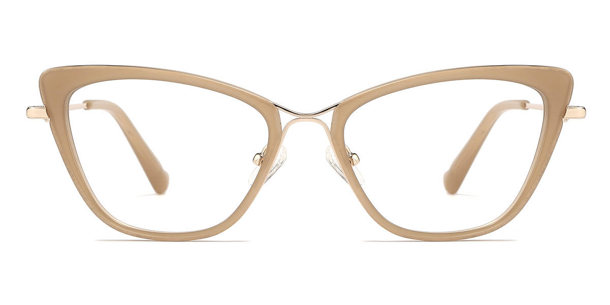 Khaki Kaitlin - Cat Eye Glasses