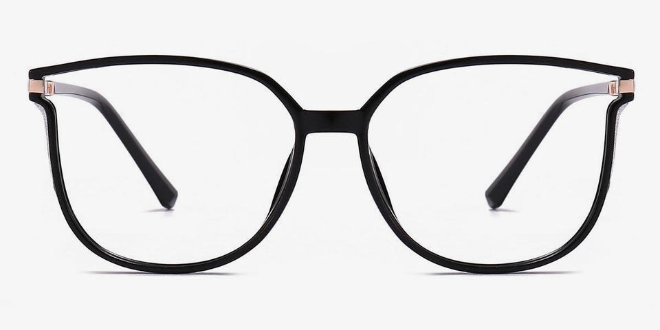 Black Harmony - Rectangle Glasses