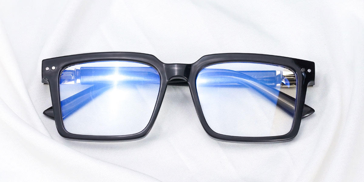 Black Bryce - Rectangle Glasses