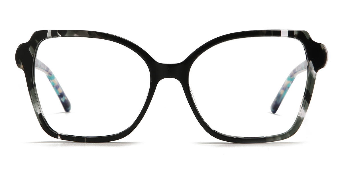 Black Tortoiseshell Charles - Square Glasses