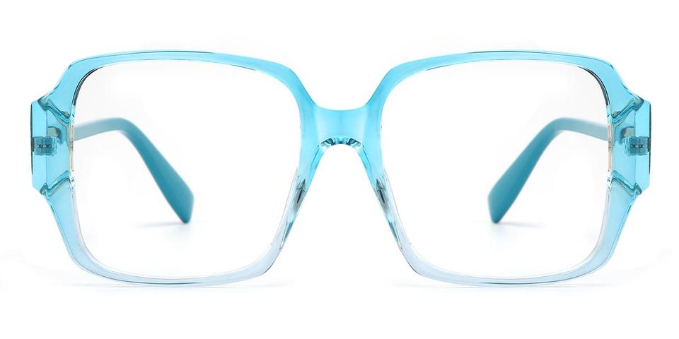 Gradient Blue Sally - Square Glasses