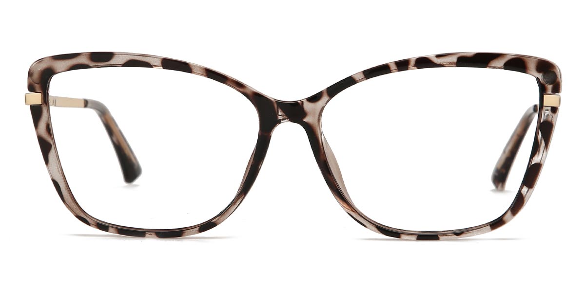 Marrón Carey Zoe - Cat Eye Clip-On Sunglasses