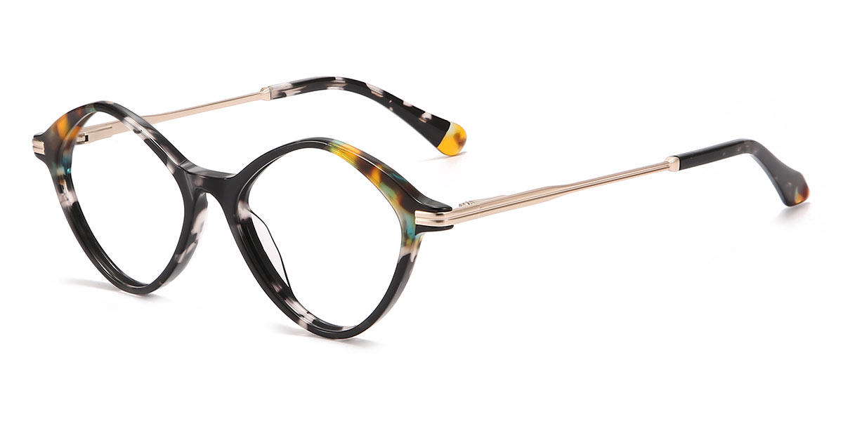 Black Tortoiseshell Mackenzie - Oval Glasses