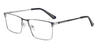 Silver Navy Blue Jarvis - Rectangle Glasses