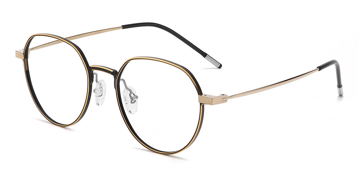 Black Gold Yumi - Oval Glasses