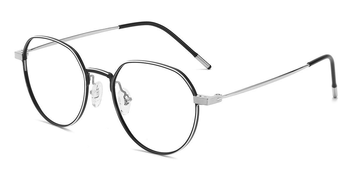 Yumi - Oval Black Glasses For Men & Women