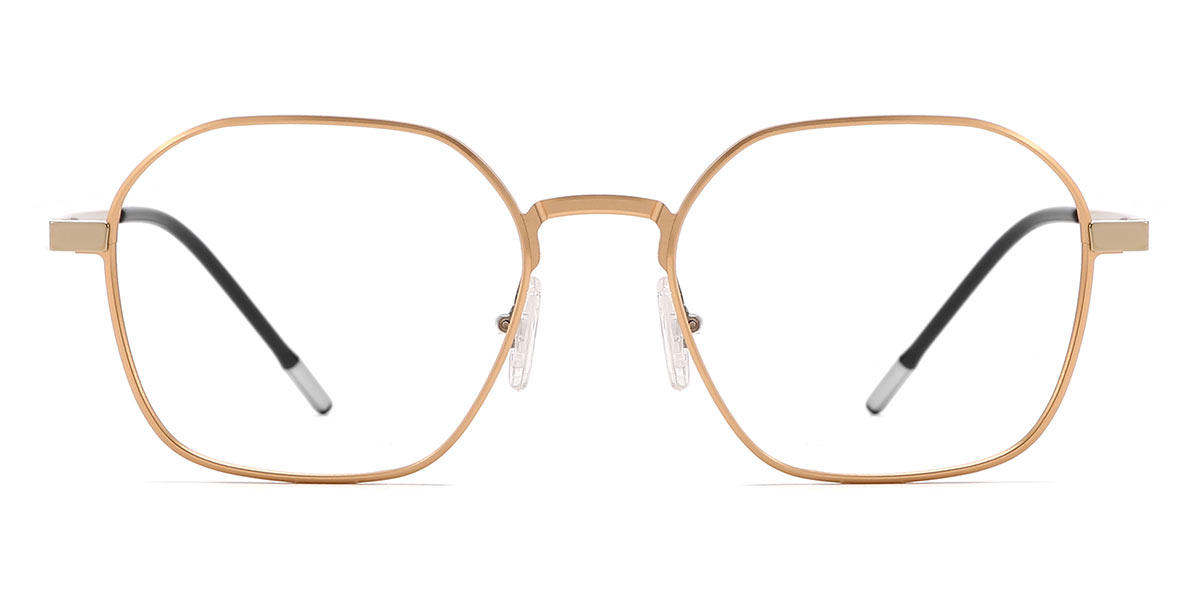 Gold Aasir - Rectangle Glasses