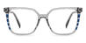 Light Grey Anastasia - Square Glasses
