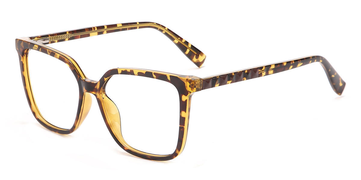 Yellow Tortoiseshell Anastasia - Square Glasses