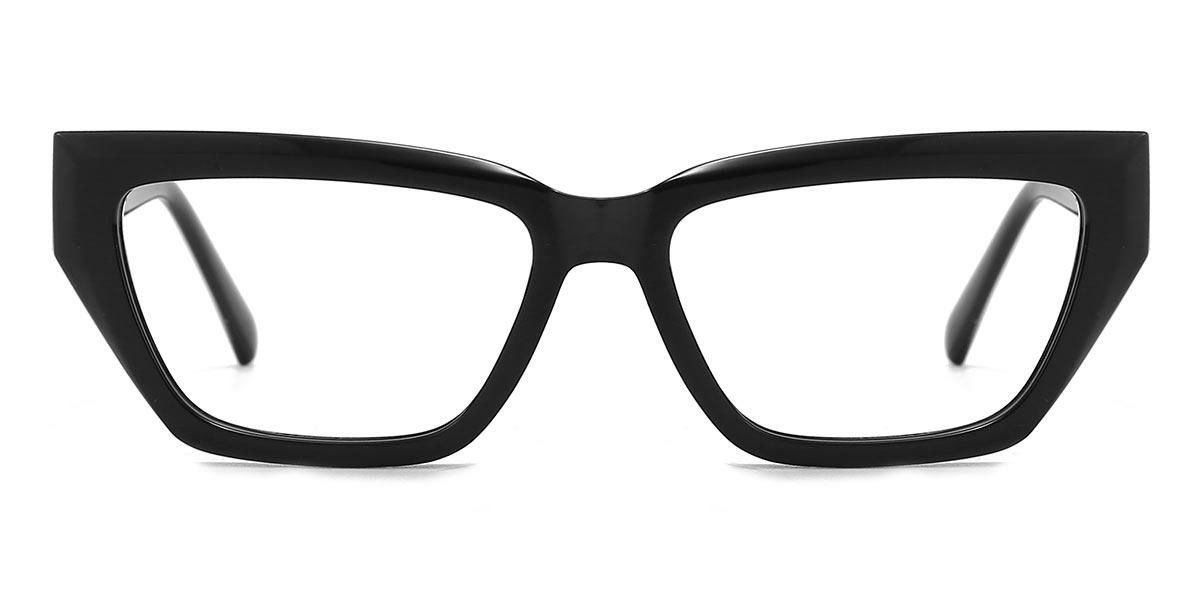 Black Katherine - Rectangle Glasses