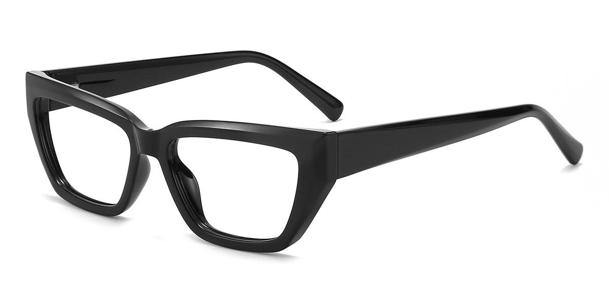 Black Katherine - Rectangle Glasses