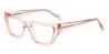 Light Pink Katherine - Rectangle Glasses