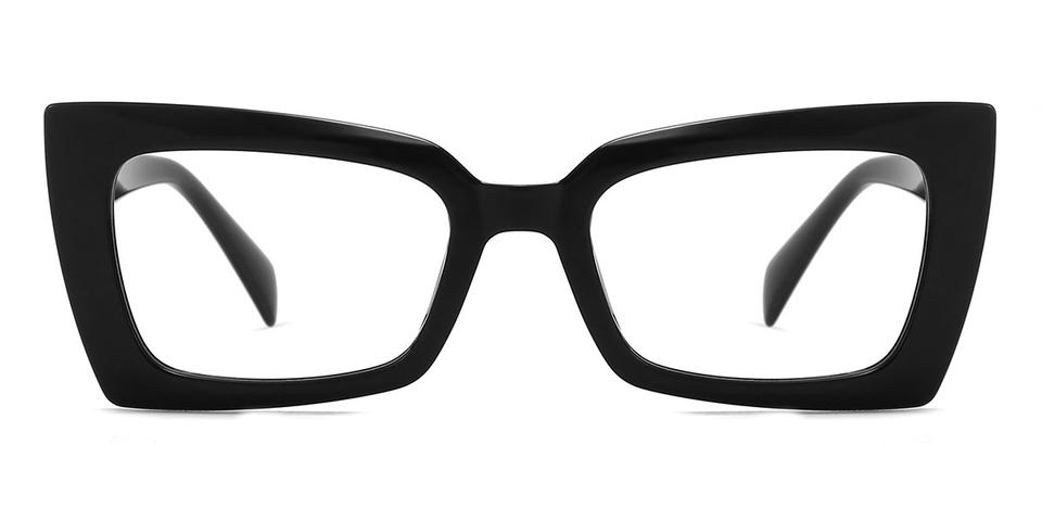 Black Christopher - Rectangle Glasses