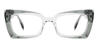 Gradient Grey Christopher - Rectangle Glasses