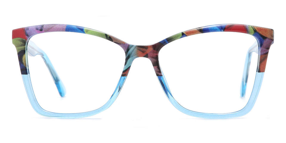 Light Blue Lyla - Square Glasses