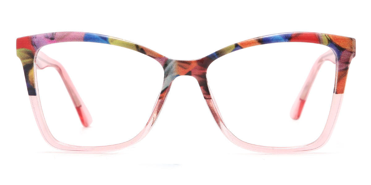 Light Pink Lyla - Square Glasses